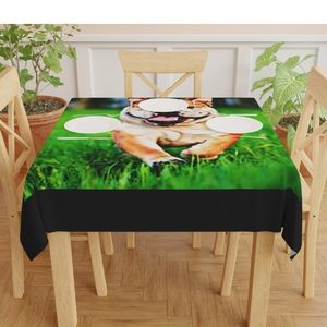 English Bulldog tablecloth